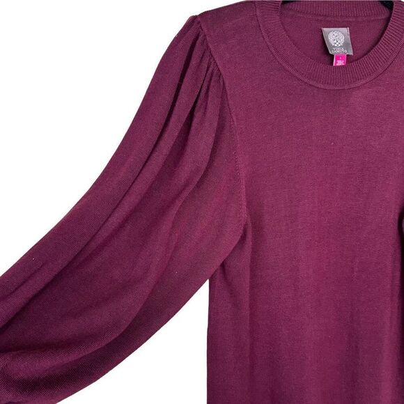 Vince Camuto Balloon Sleeve Knit Sweater Dress - Size Small - Picture 3 of 8